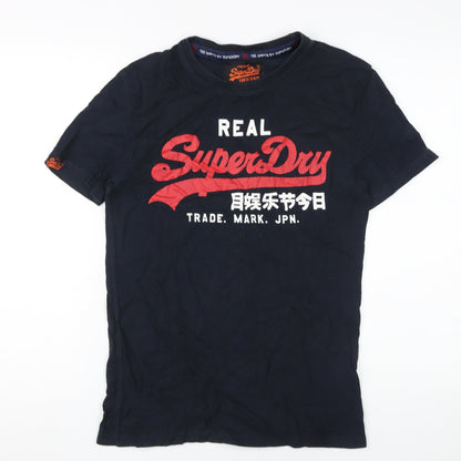 SuperDry Men's Vintage Black Graphic T-Shirt S