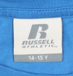 Russell Athletic Boys Blue Tank Top, 14-15 Years, Sporty