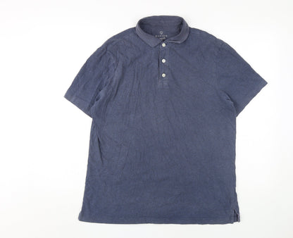 Howick Men's Blue Medium Athletic Fit Polo Shirt