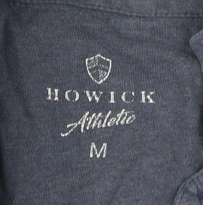 Howick Men's Blue Medium Athletic Fit Polo Shirt
