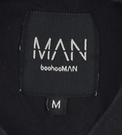 Mens UK Size M boohooMAN Black  T-Shirt
