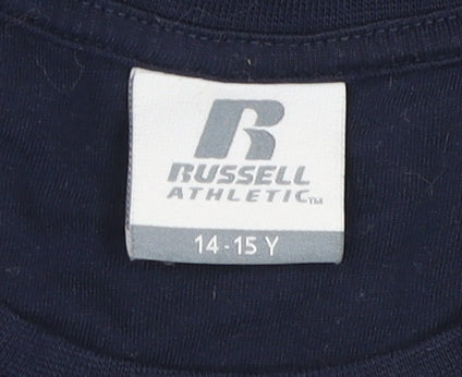 Russell Athletic Boys Blue Tank Top, 14-15 Years, Sports Style