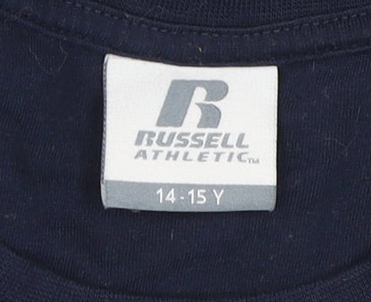 Russell Athletic Boys Blue Tank Top, 14-15 Years, Sports Style