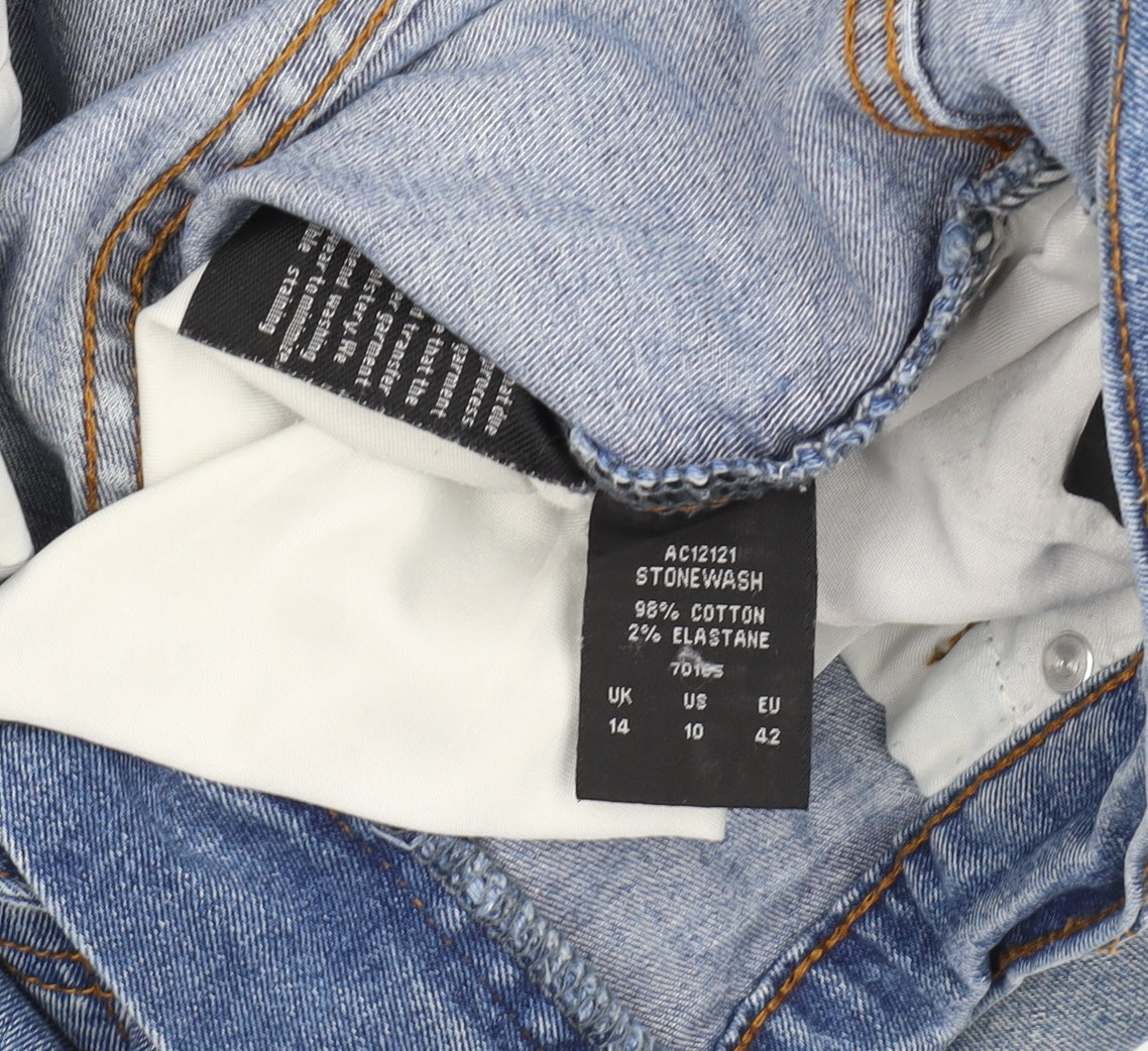 Cotton Traders Women's Blue Straight Jeans Size 14