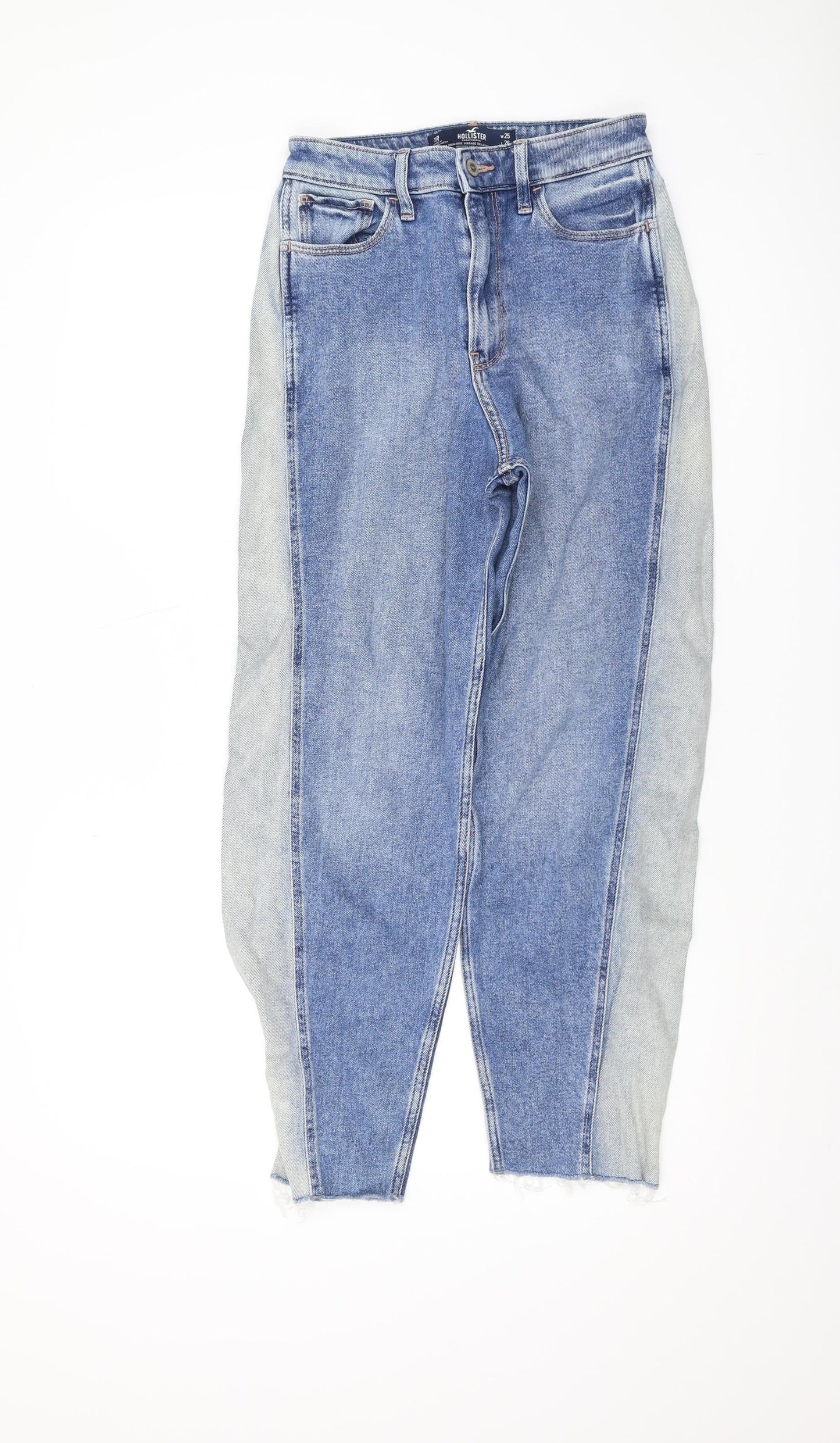 Womens UK Size 1R Hollister Relaxed Fit Mom Blue Jeans