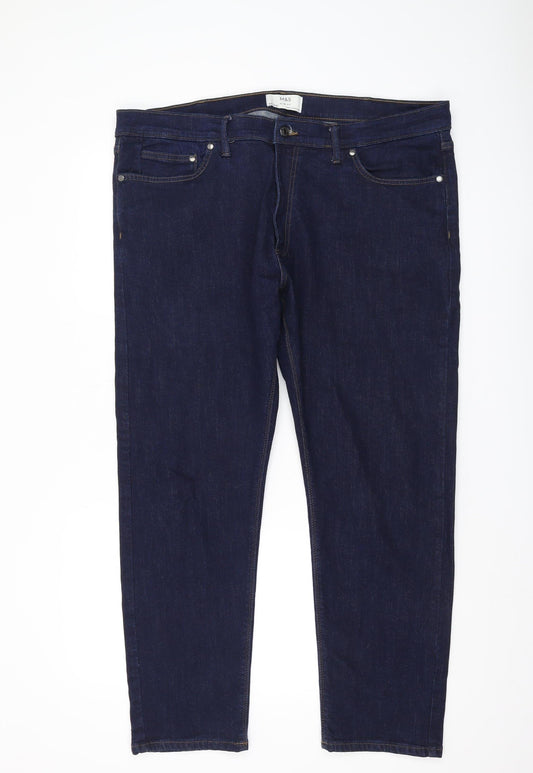 Marks and Spencer Men's Blue Slim Fit Jeans