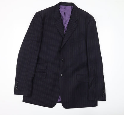 Mens UK Size 44 Linea Regular Black Suit Jacket