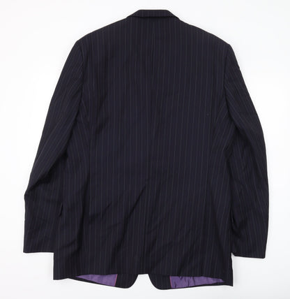 Mens UK Size 44 Linea Regular Black Suit Jacket