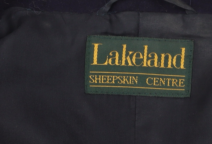 Lakeland Women's Black Wool Blazer, Size 12, Classic Style