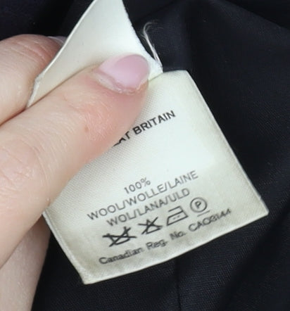 Lakeland Women's Black Wool Blazer, Size 12, Classic Style