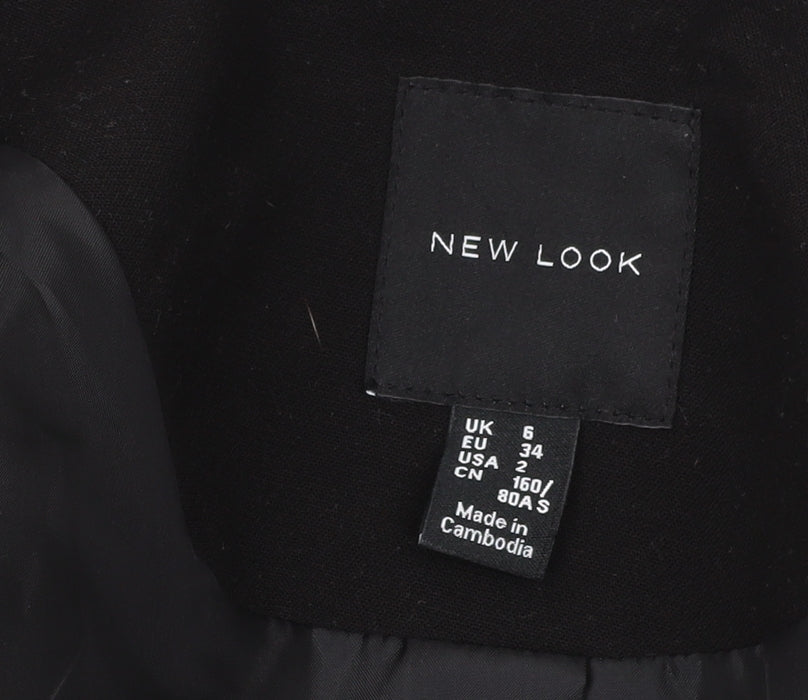 New Look Women's Black Shawl Blazer, Size 6, Slim Fit