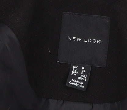 New Look Women's Black Shawl Blazer, Size 6, Slim Fit