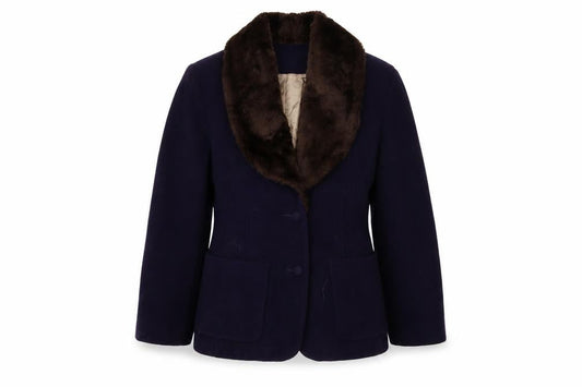 Womens UK Size 10 NEXT Blue Overcoat