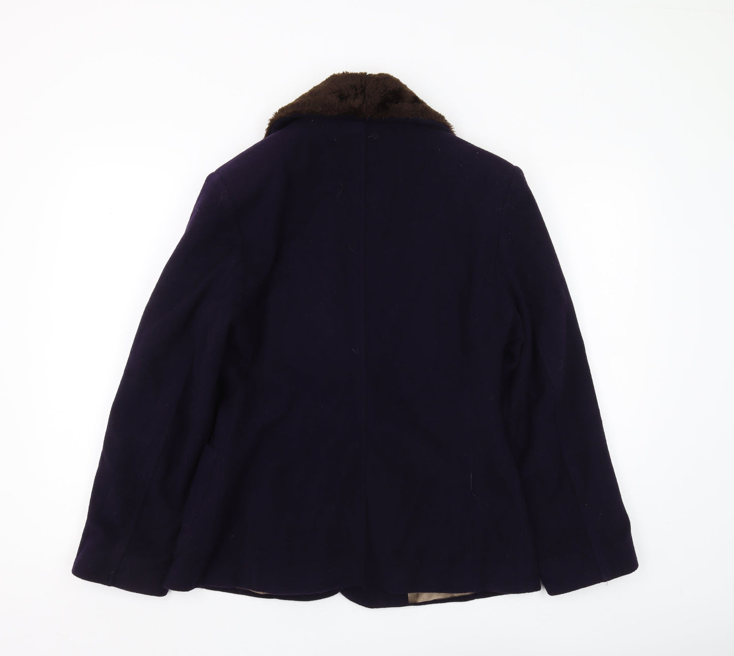 Womens UK Size 10 NEXT Blue Overcoat