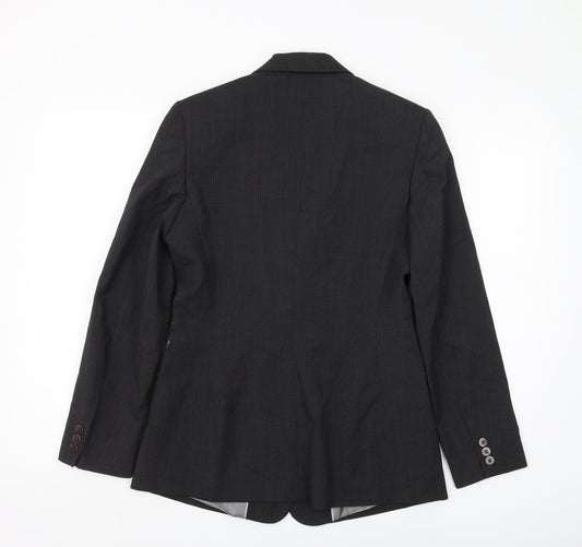 Next Women's Black Pinstripe Suit Jacket Size 10