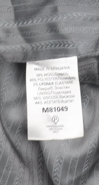 Next Women's Black Pinstripe Suit Jacket Size 10