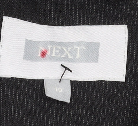 Next Women's Black Pinstripe Suit Jacket Size 10