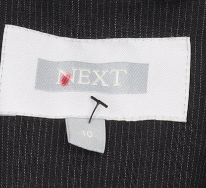 Next Women's Black Pinstripe Suit Jacket Size 10
