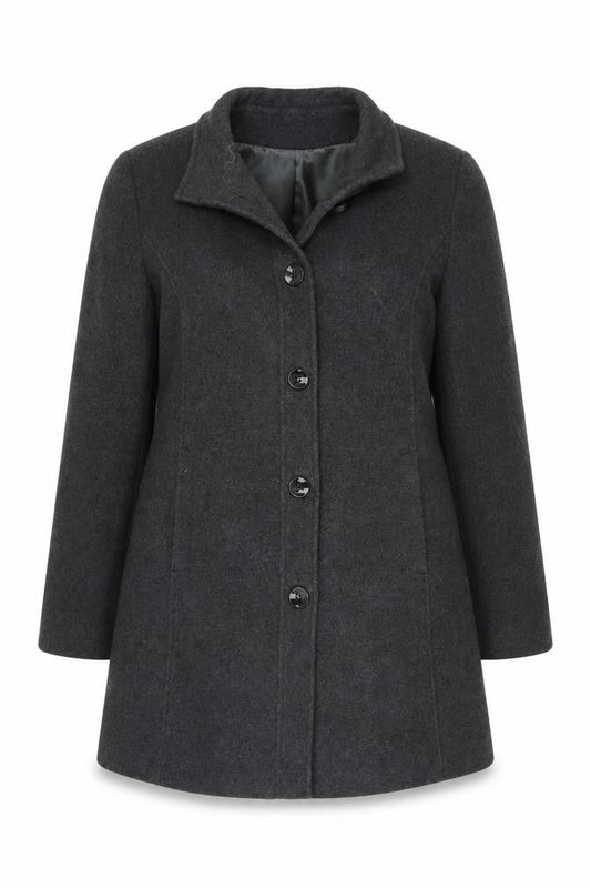Womens UK Size 16 Eastex Grey Overcoat