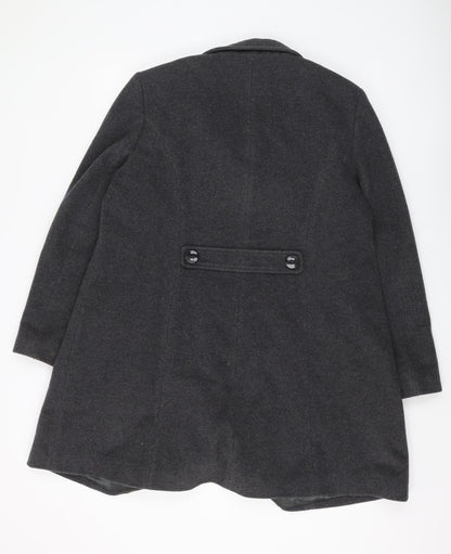 Womens UK Size 16 Eastex Grey Overcoat
