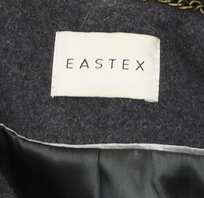 Womens UK Size 16 Eastex Grey Overcoat
