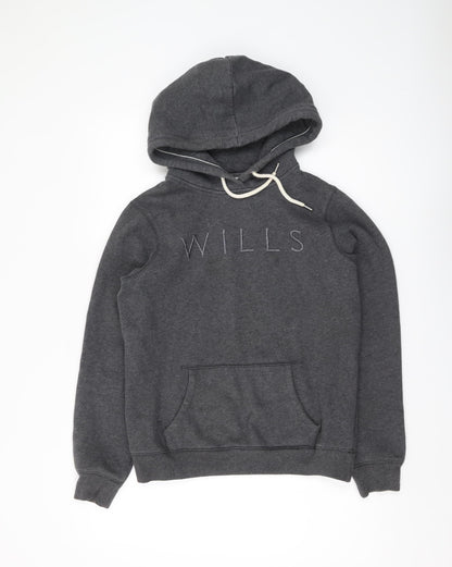 Womens UK Size 8 Jack Wills Grey Pullover Hoodie