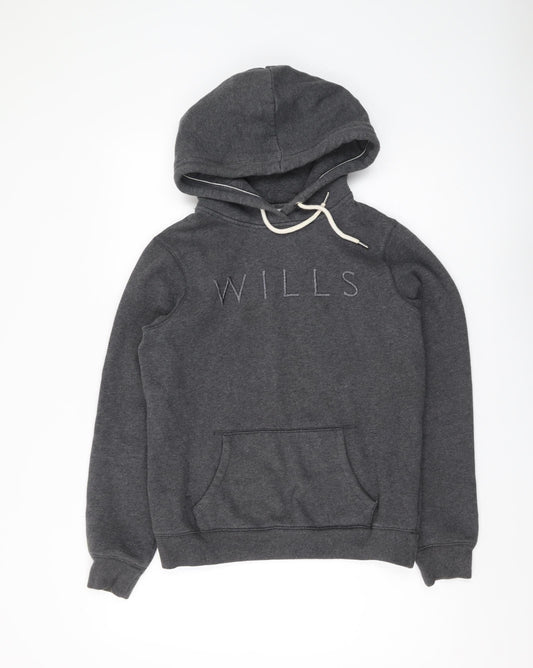 Womens UK Size 8 Jack Wills Grey Pullover Hoodie