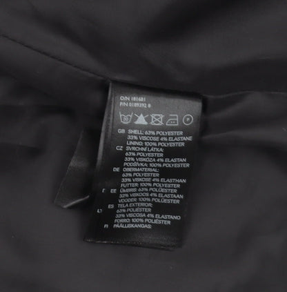 H&M Women's Blue Blazer, Size 8, Shawl Lapel, 6-Button