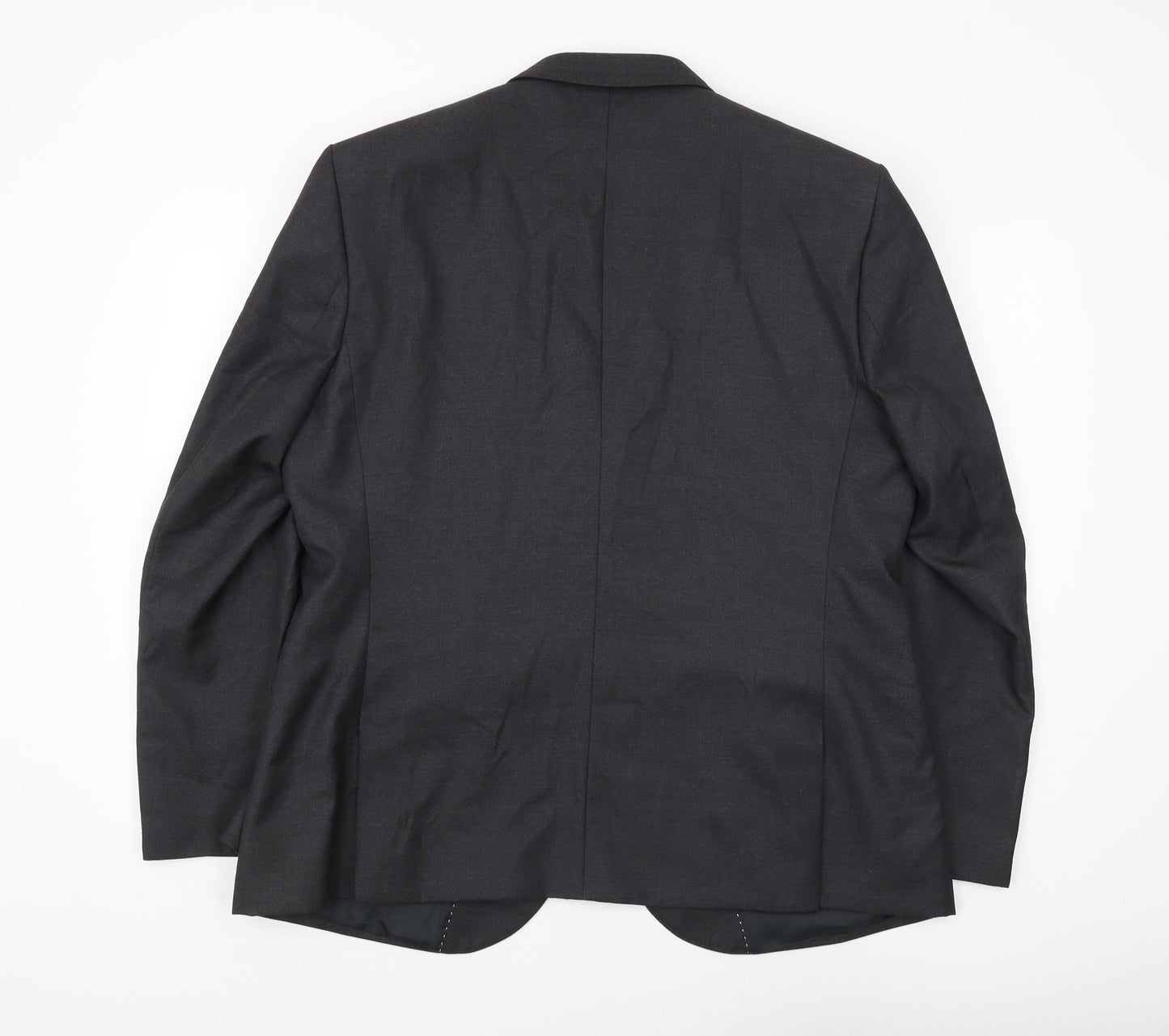 Mens UK Size 46 Moss London Regular Black Suit Jacket