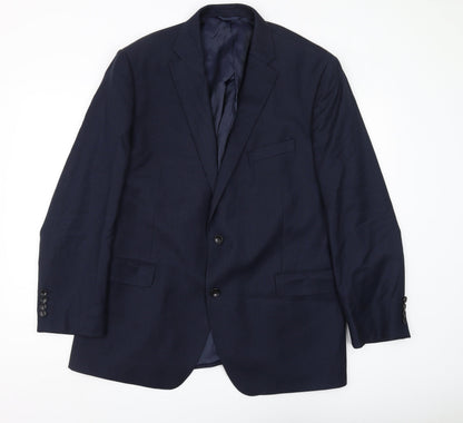 Mens UK Size 42 Moss 1851 Regular Blue Suit Jacket