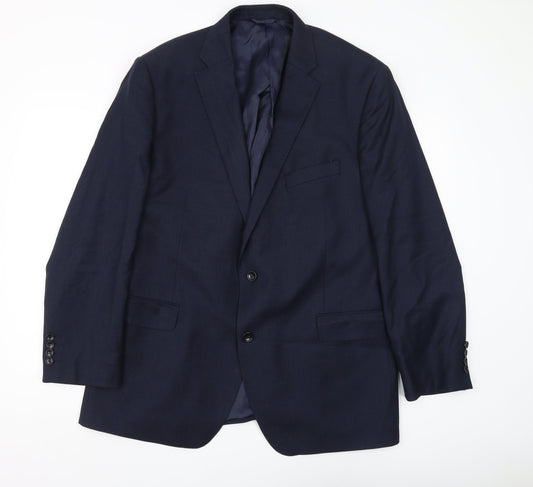 Mens UK Size 42 Moss 1851 Regular Blue Suit Jacket