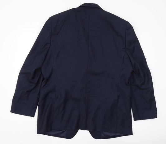 Mens UK Size 42 Moss 1851 Regular Blue Suit Jacket