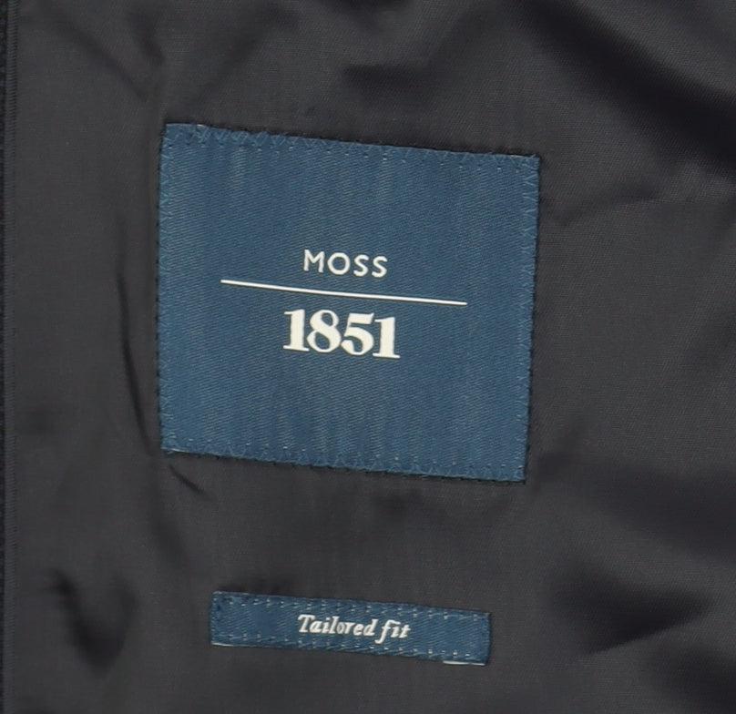 Mens UK Size 42 Moss 1851 Regular Blue Suit Jacket