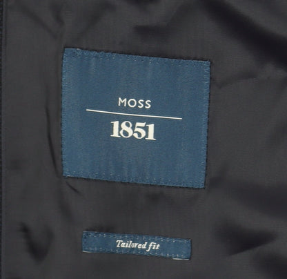 Mens UK Size 42 Moss 1851 Regular Blue Suit Jacket