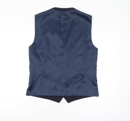 Next Men's Blue Regular Fit Waistcoat 38