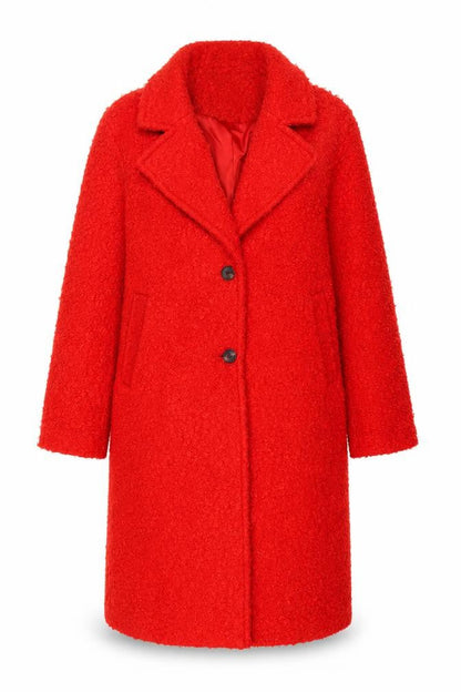 Womens UK Size 12 Marks and Spencer Red Overcoat