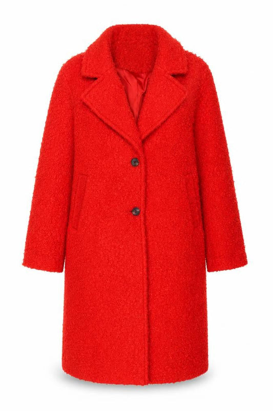 Womens UK Size 12 Marks and Spencer Red Overcoat