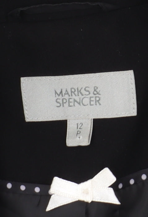 Marks and Spencer Black Women's 12 Petite Suit Jacket