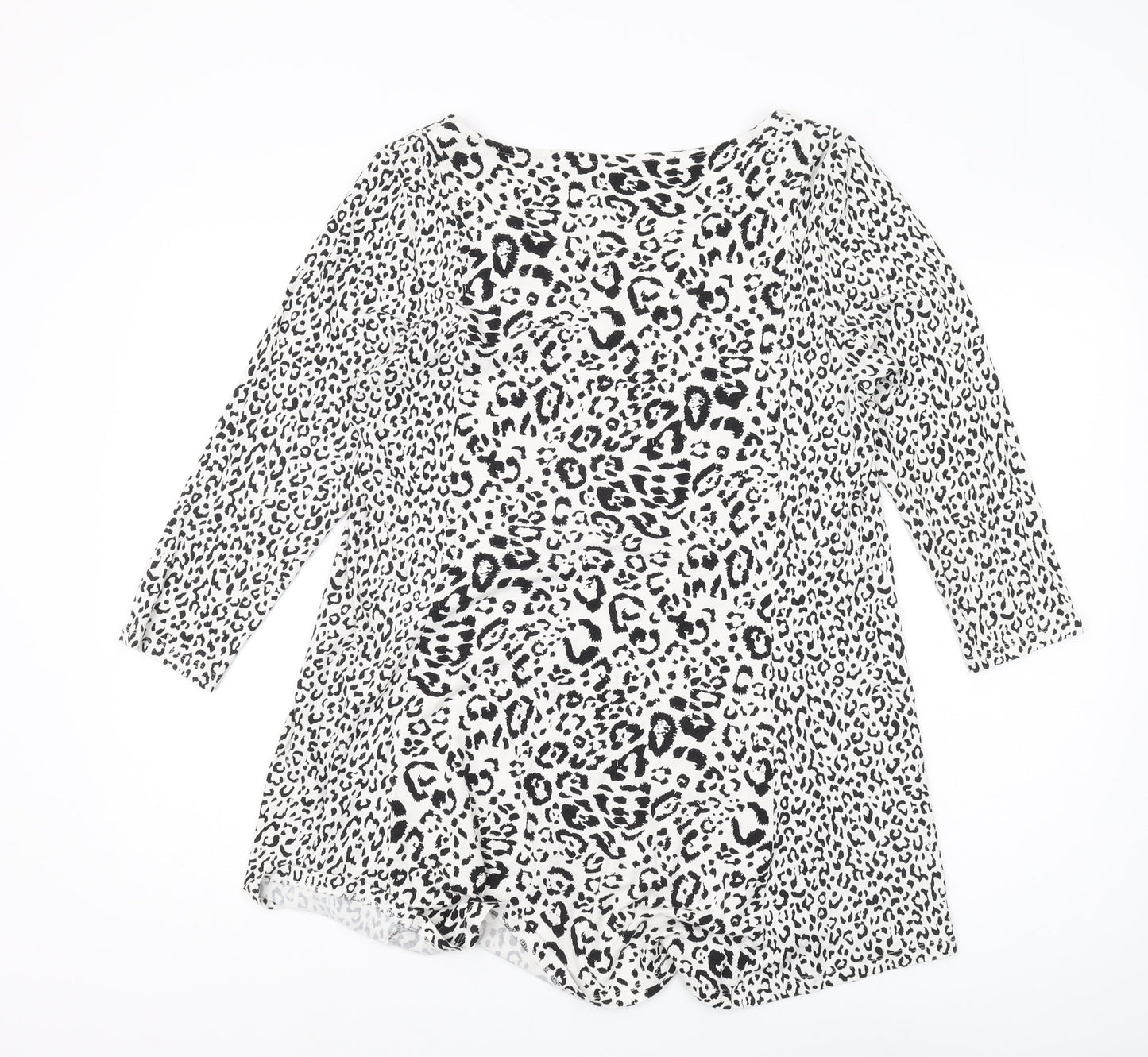 Womens UK Size 16 Marks and Spencer White Tunic Blouse