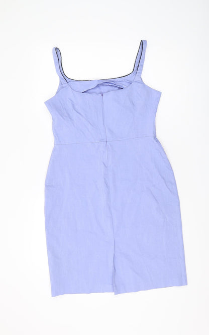 River Island Women's Blue Bodycon Dress Size 6