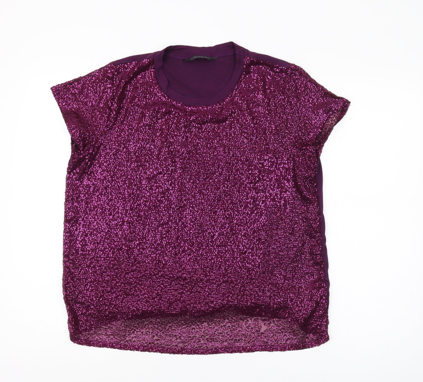 PixieGirl Women's Purple Sequin T-Shirt, Size 12, Party