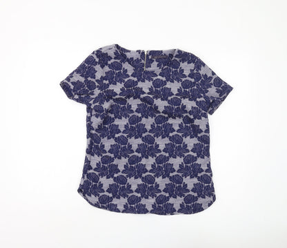 Womens UK Size 10 Marks and Spencer Blue Tunic Blouse