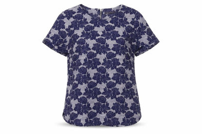 Womens UK Size 10 Marks and Spencer Blue Tunic Blouse