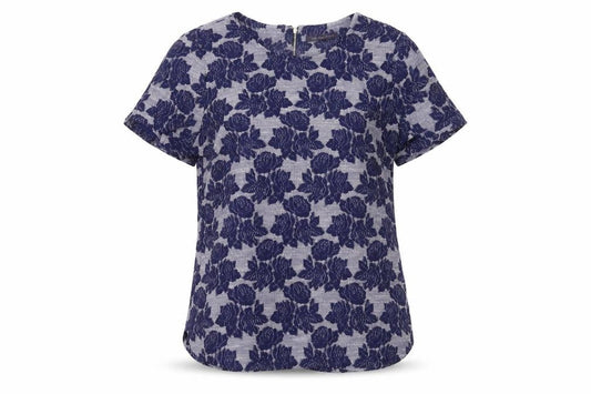 Womens UK Size 10 Marks and Spencer Blue Tunic Blouse