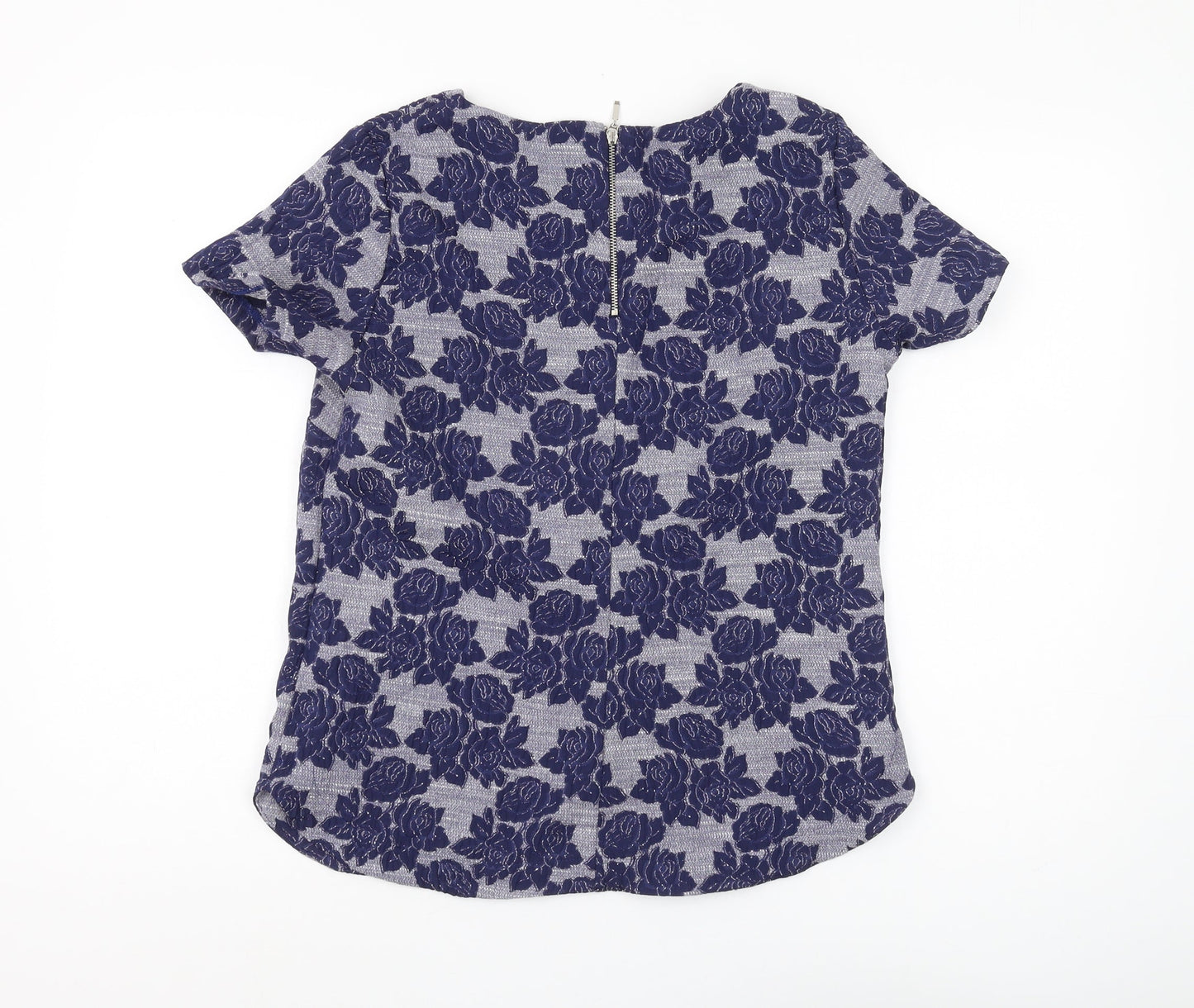 Womens UK Size 10 Marks and Spencer Blue Tunic Blouse