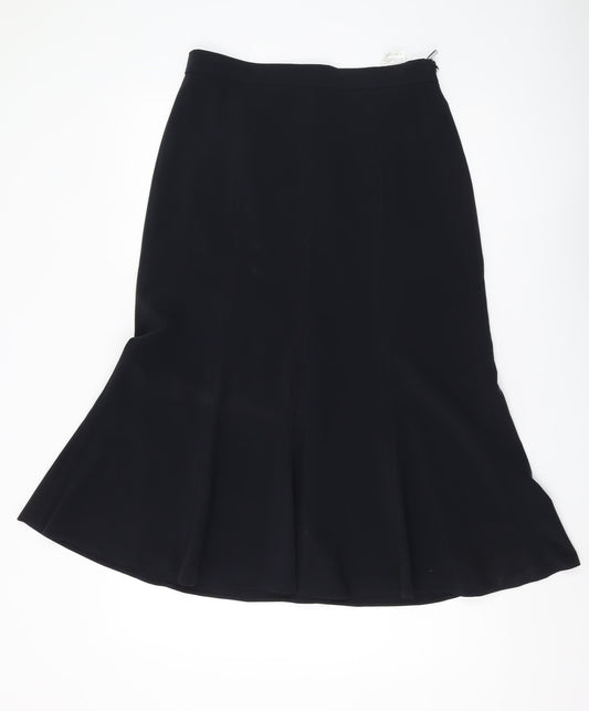 Gerry Weber Women's Black Flare Midi Skirt - Size 12