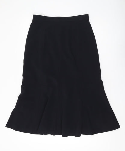 Gerry Weber Women's Black Flare Midi Skirt - Size 12