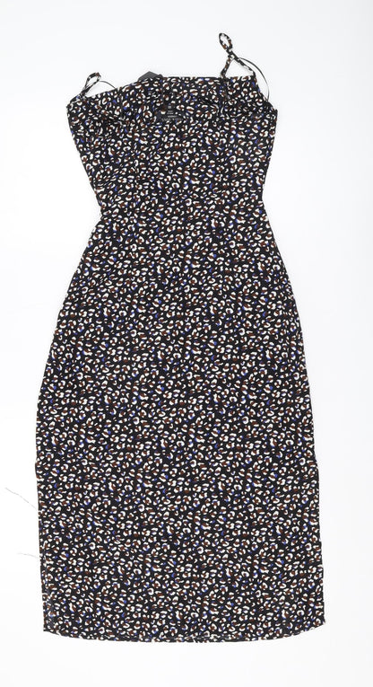 Brave Soul Women's Multicoloured Midi Slip Dress XS