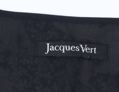 Jacques Vert Women's Black Floral Blouse Size 10