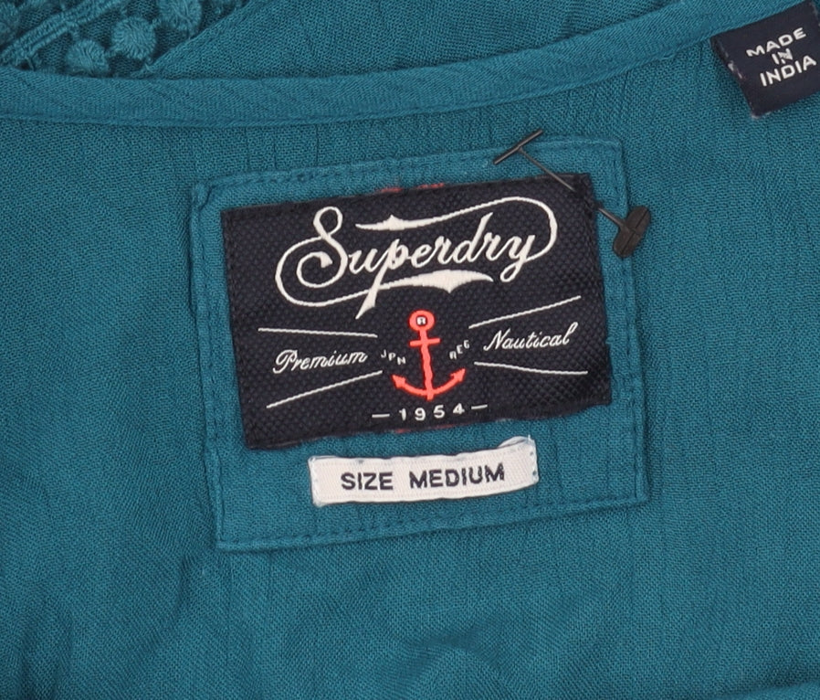 Womens UK Size M Superdry Green Camisole Tank